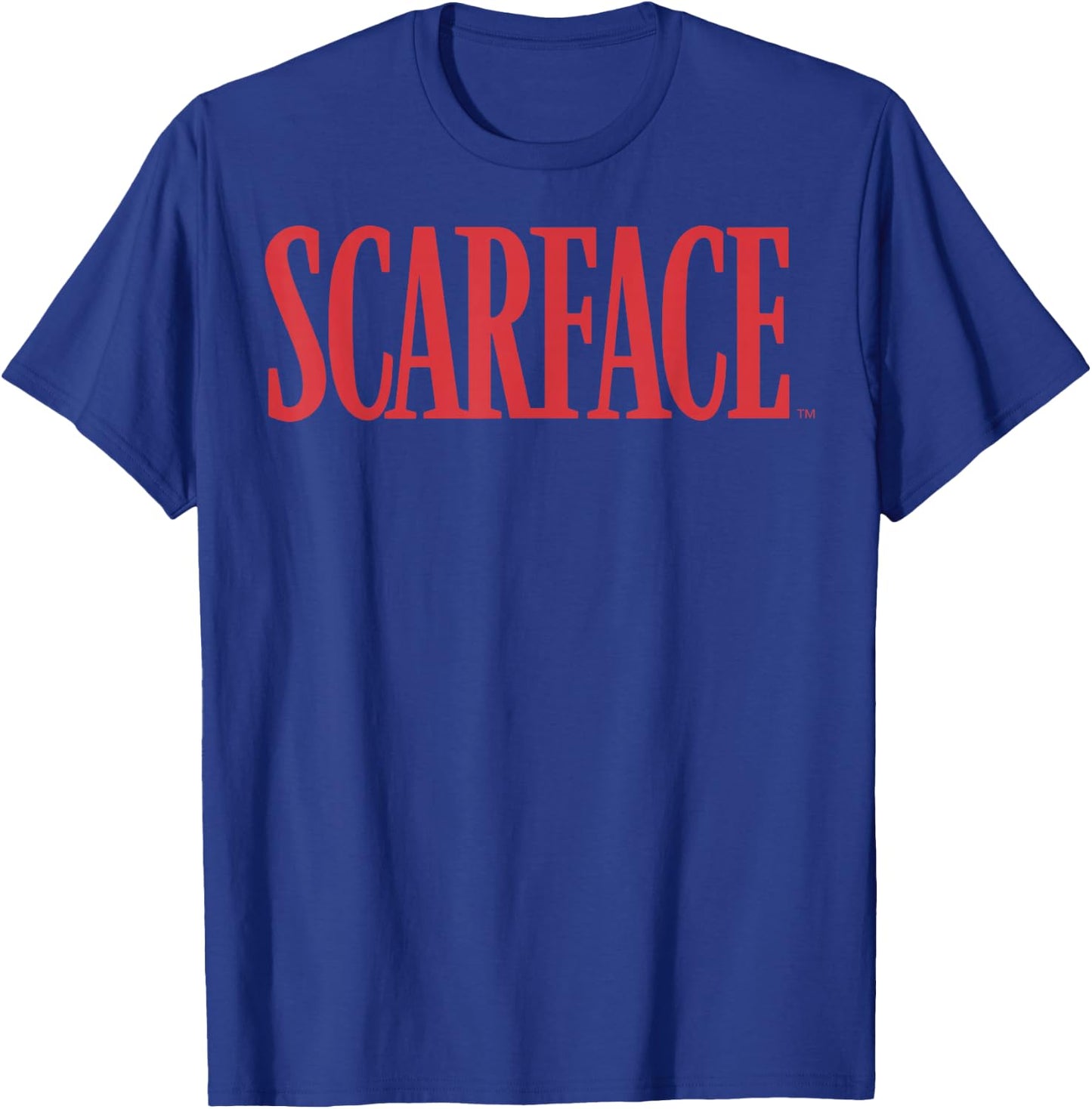 Scarface Bold Red Movie Text Graphic T-Shirt - T-Shirt | Royal