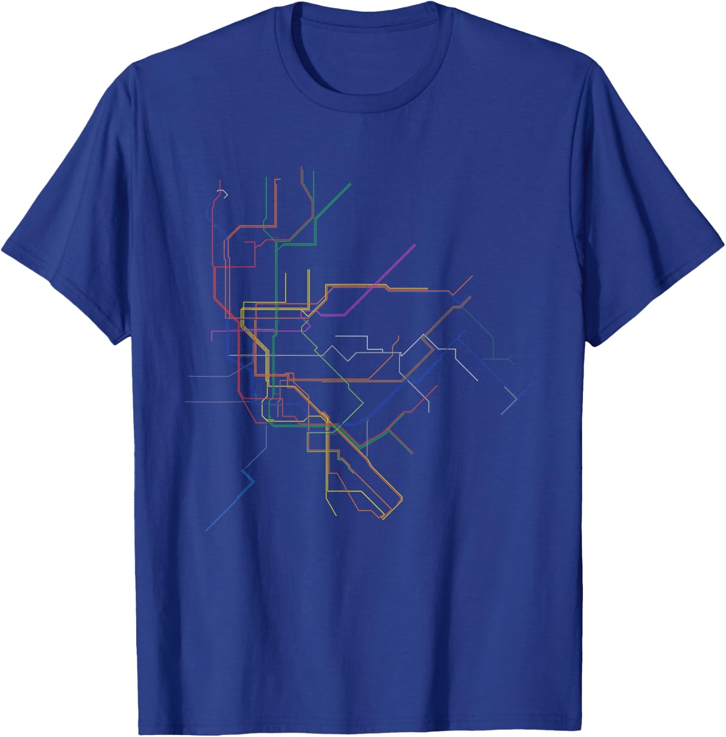 New York Subway Train - Men Women T Shirt T-Shirt - T-Shirt | Royal