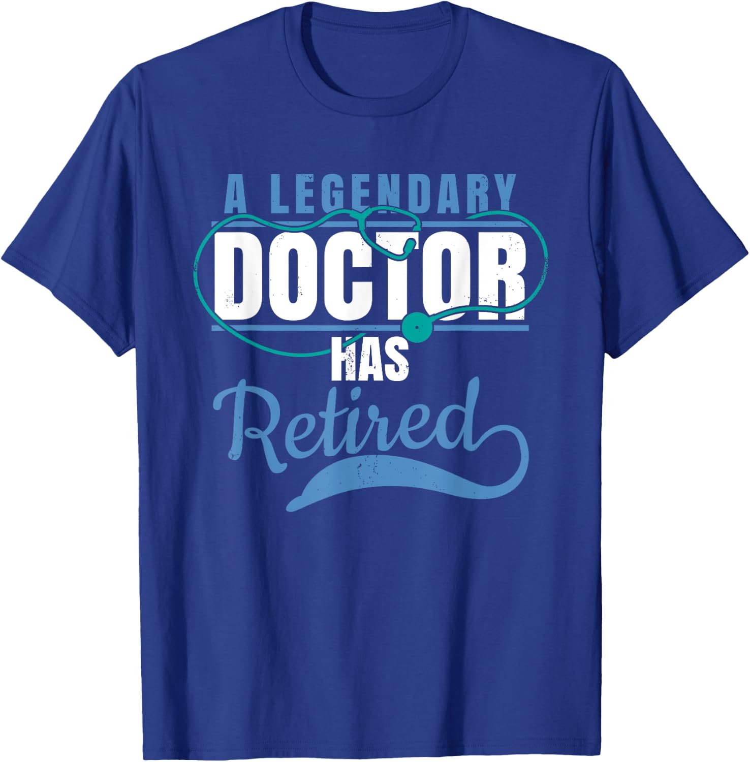 Retired Doctor Retirement Gift Shirt for Retiring Medical MD T-Shirt - T-Shirt | Royal