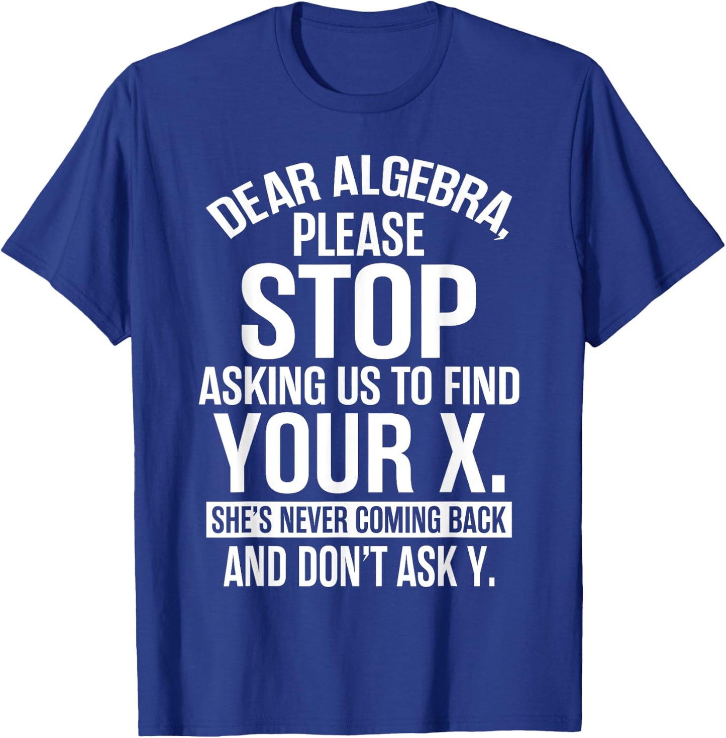 Complicated Math Apparel - Awesome Funny Algebra Design T-Shirt - T-Shirt | Royal