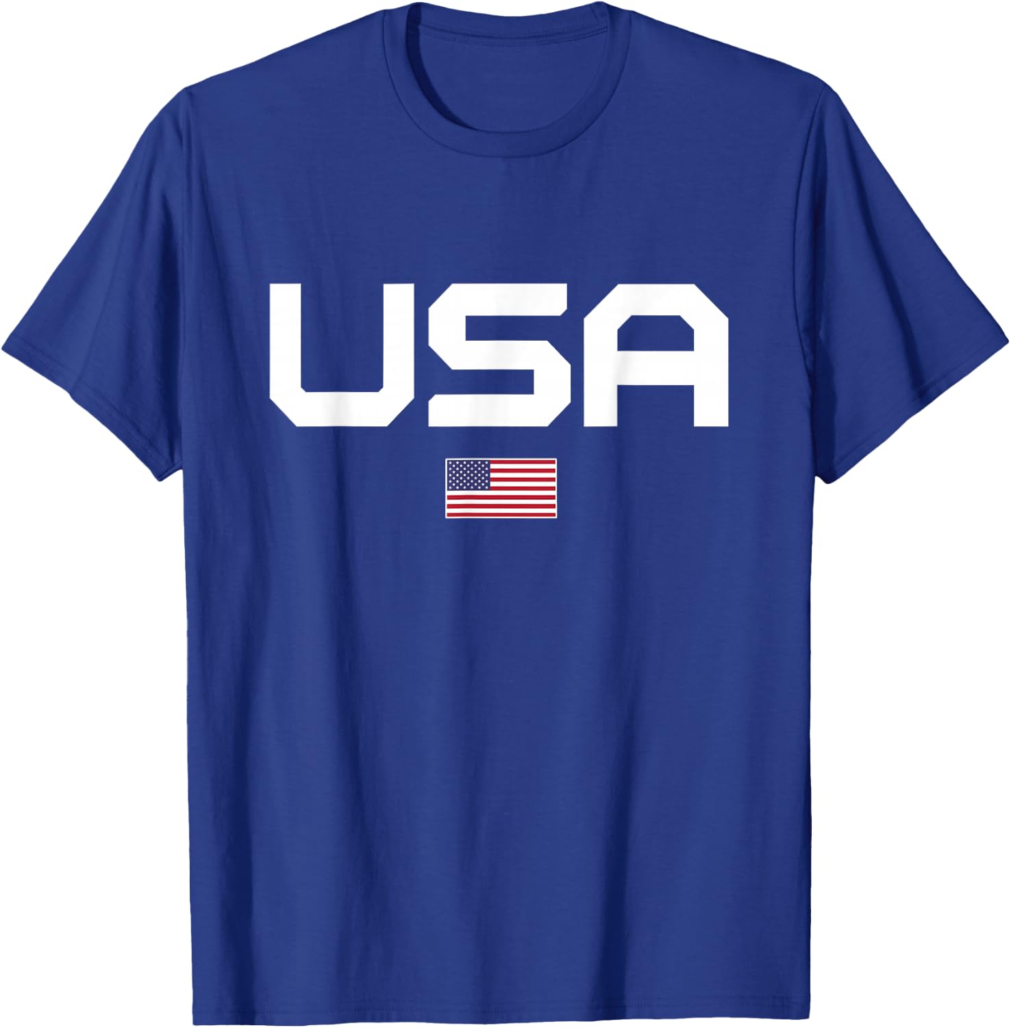 American Flag Cool Patriotic Men Women 4th of July USA T-Shirt - T-Shirt | Royal