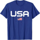 American Flag Cool Patriotic Men Women 4th of July USA T-Shirt - T-Shirt | Royal
