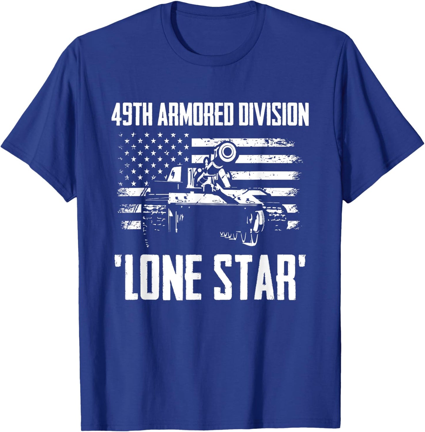 49th Armored Division Lone Star T-Shirt - T-Shirt | Royal