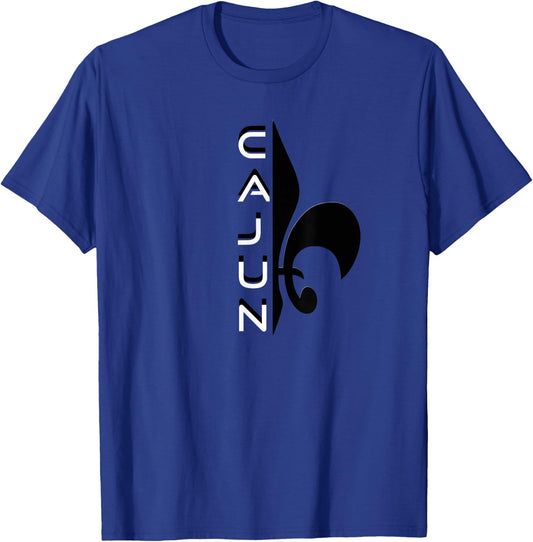 Proud Cajun Fleur Louisiana Pride State Symbol T-Shirt - T-Shirt | Royal