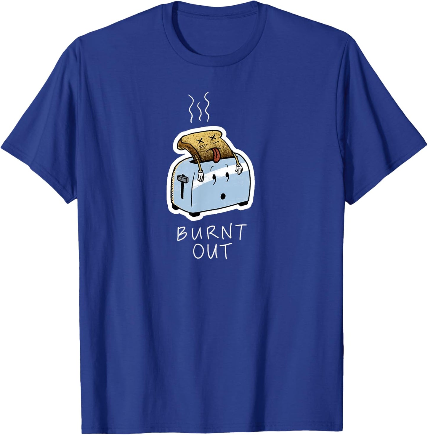 Burnt Out Toast/Toaster Funny Cartoon T Shirt T-Shirt - T-Shirt | Royal