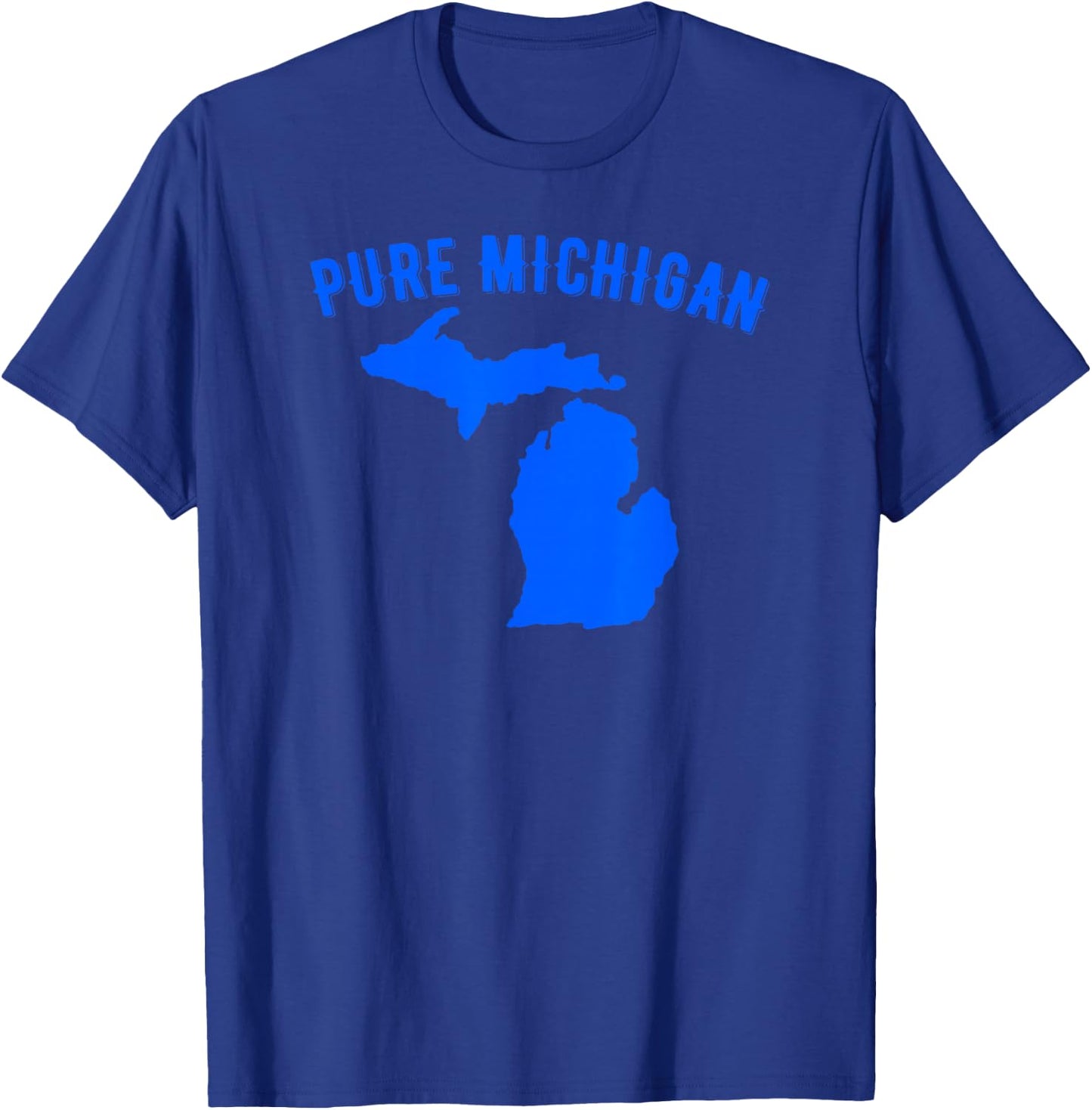 Pure Michigan Vacation Water Lake Fun Gift T-Shirt - T-Shirt | Royal