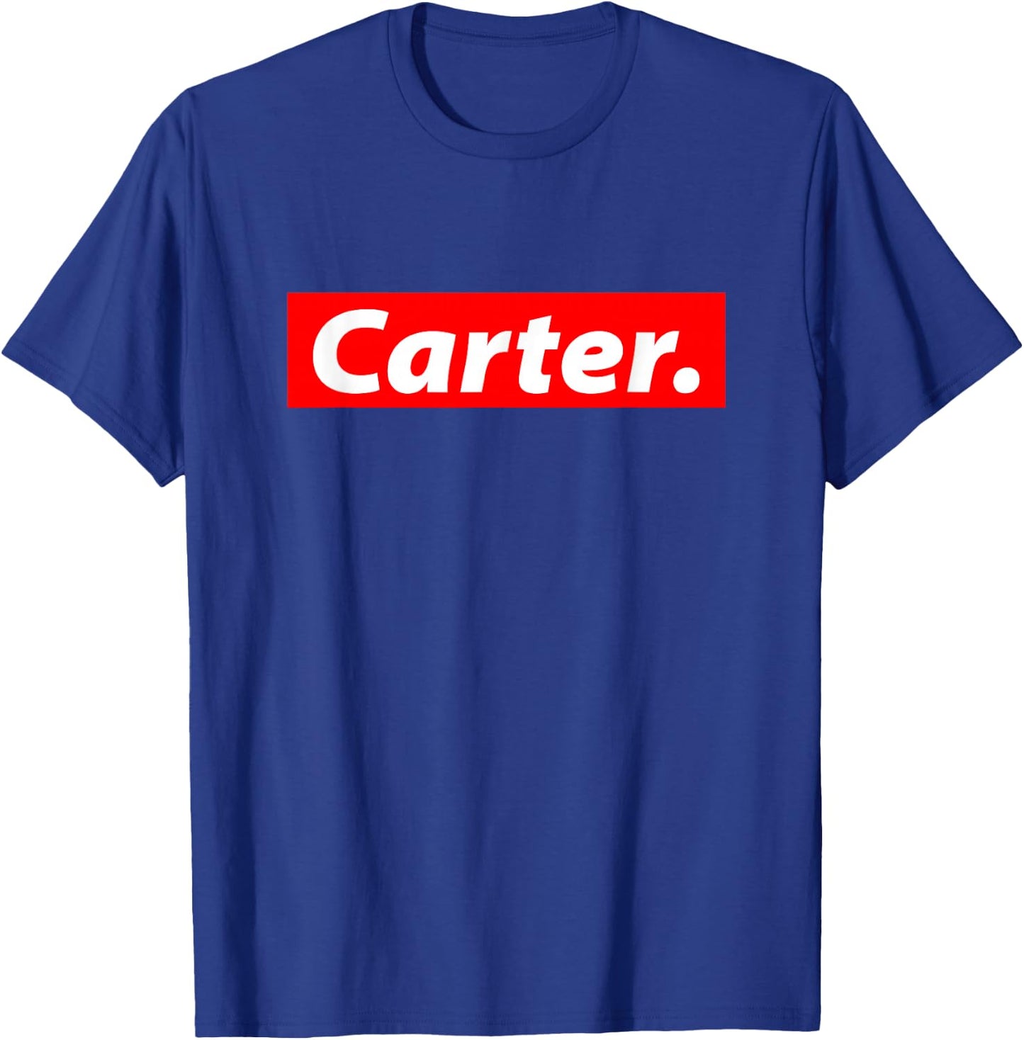 Carter Name Streetwear Halloween Costume For Named Carter T-Shirt - T-Shirt | Royal