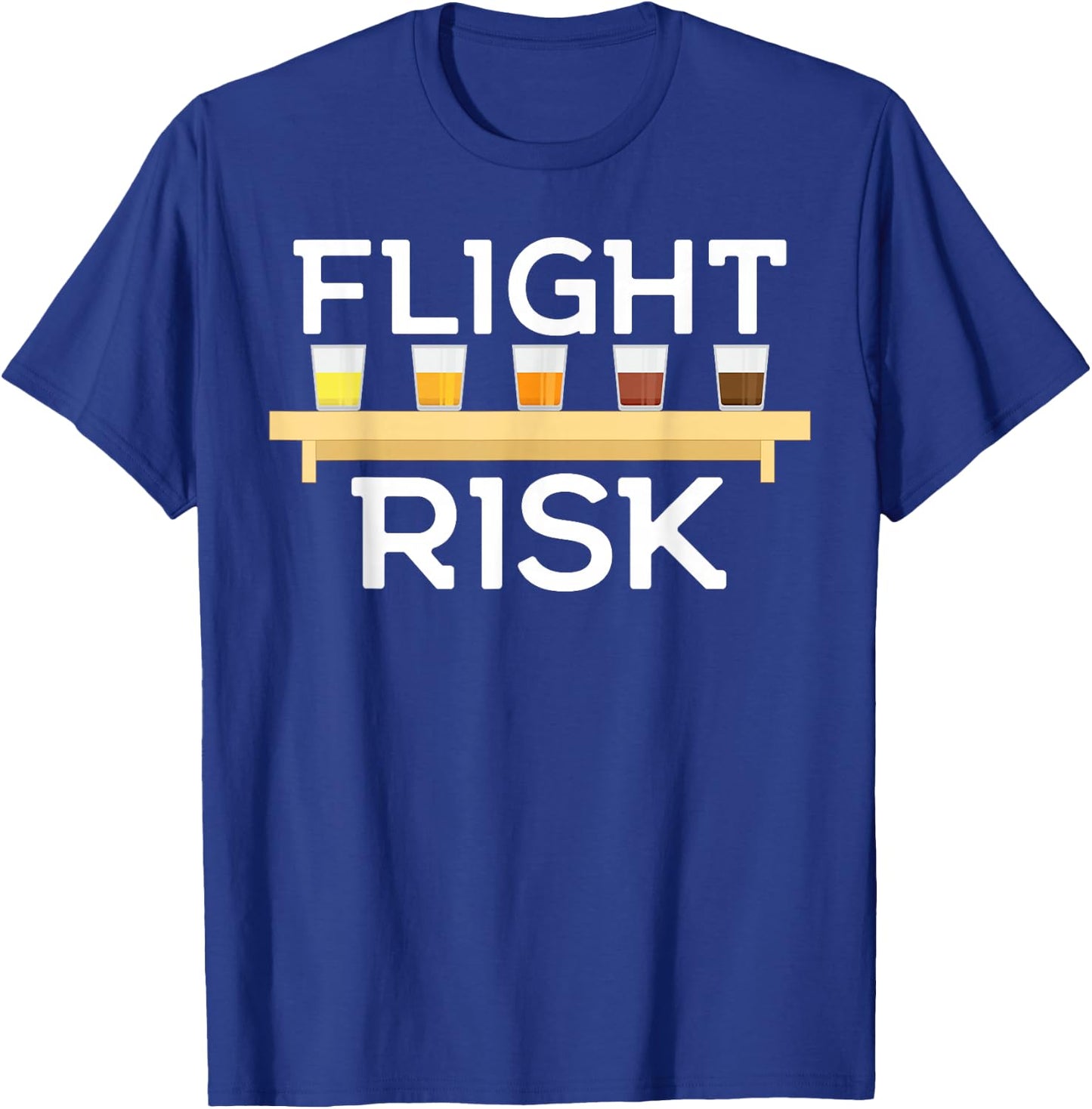 Flight Risk FOMO Beer Tasting Sample Lager IPA Amber Porter T-Shirt - T-Shirt | Royal