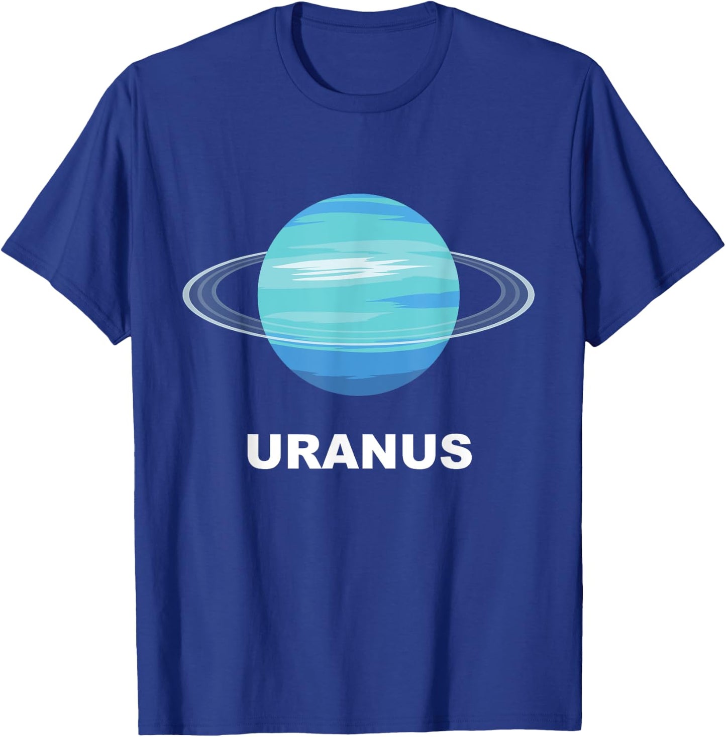 Solar System Group Costumes - Giant Planet Uranus Costume T-Shirt - T-Shirt | Royal