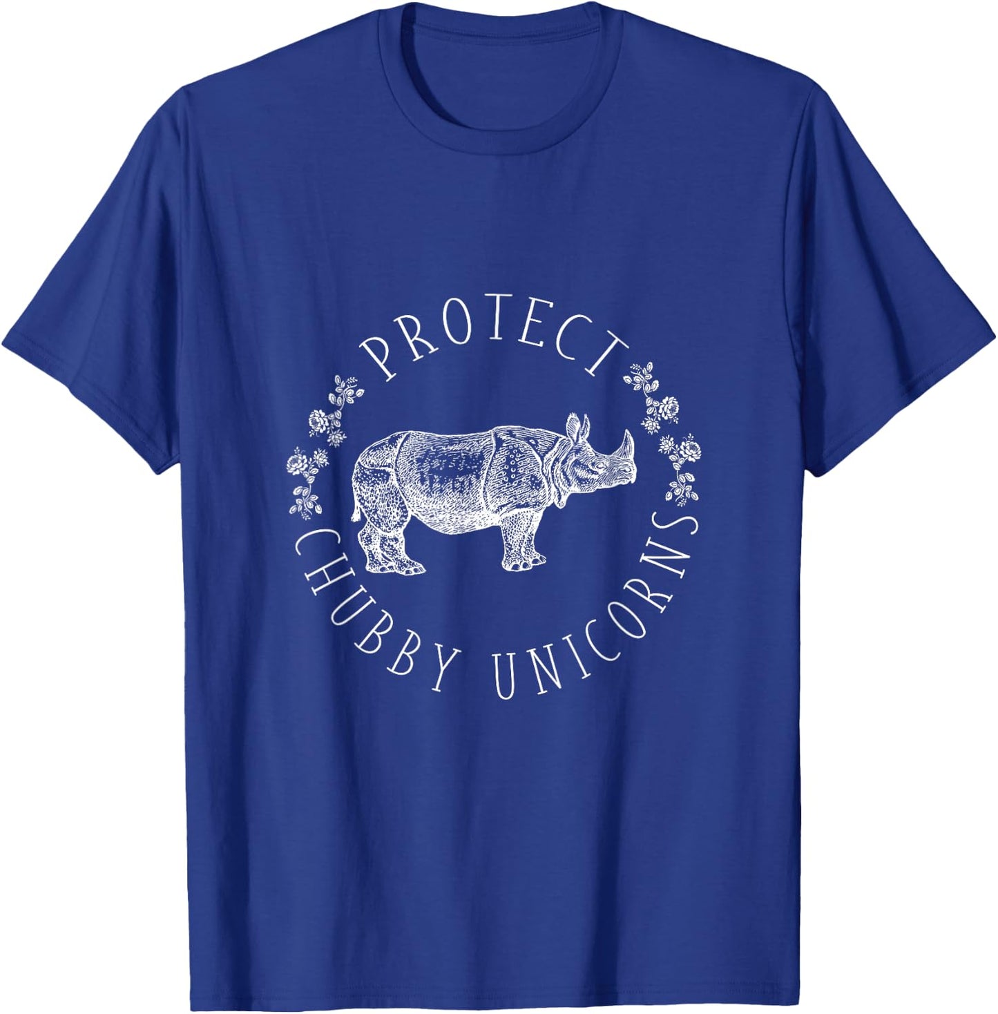 Protect Chubby Unicorns Save the White Rhino Animal Lover T-Shirt - T-Shirt | Royal