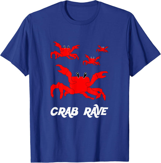 Crab Rave - Meme Crab Dance Party T-Shirt - T-Shirt | Royal