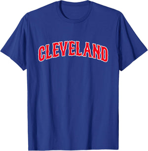 Cleveland - Throwback Design - Classic T-Shirt - T-Shirt | Royal