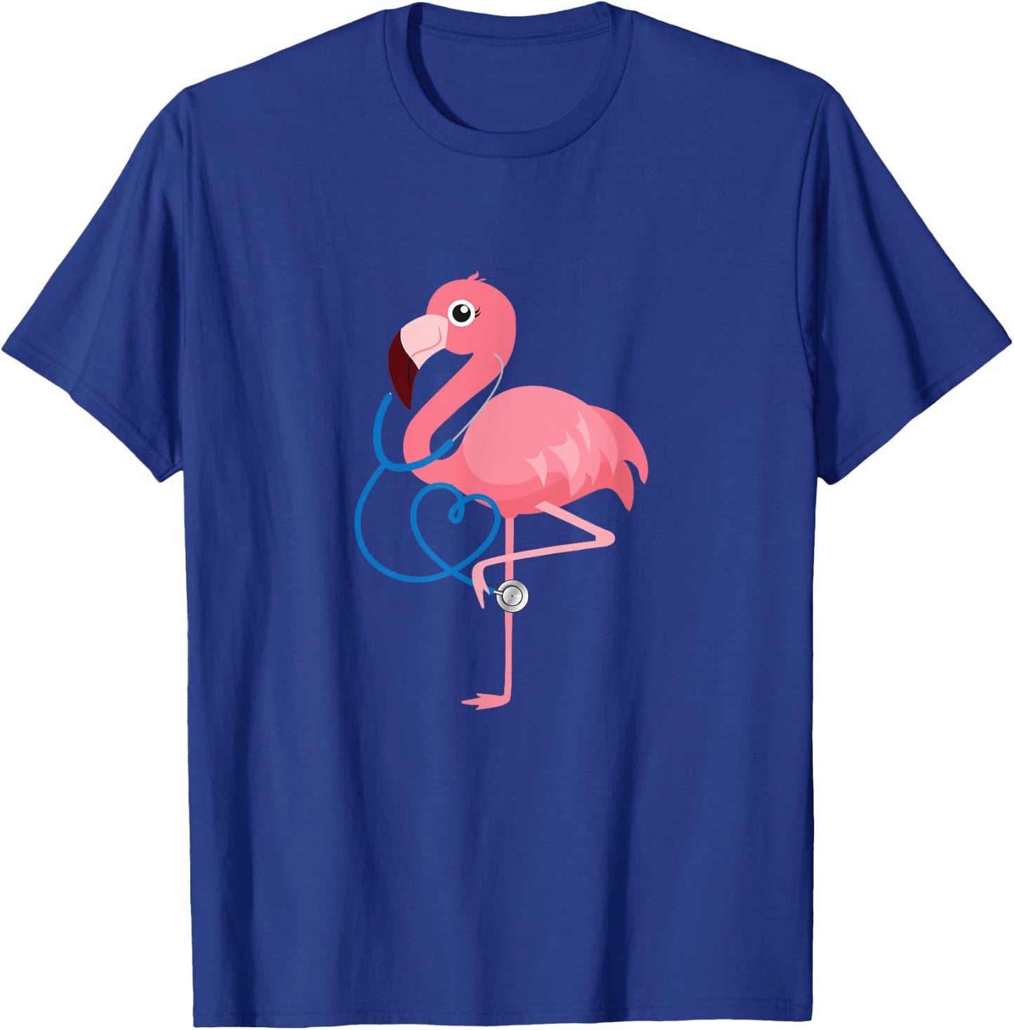 Medical Doctor Nurse gift Pediatrics Flamingo T-Shirt - T-Shirt | Royal