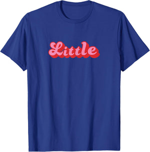 Retro 70s Style Reveal Sorority Big Little Little Sister T-Shirt - T-Shirt | Royal
