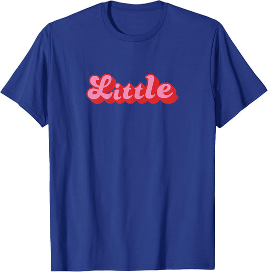 Retro 70s Style Reveal Sorority Big Little Little Sister T-Shirt - T-Shirt | Royal