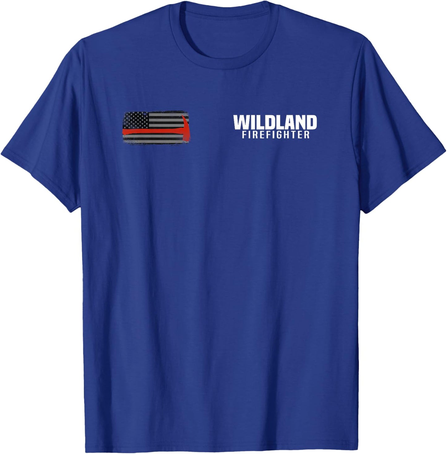 Wildland Fire Rescue Department Firefighters Firemen Uniform T-Shirt - T-Shirt | Royal