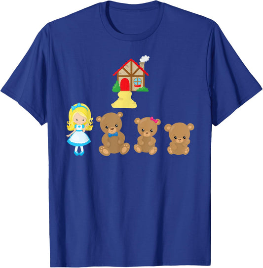 Goldilocks and the Three Bears - Shirt or Costume for Girls T-Shirt - T-Shirt | Royal