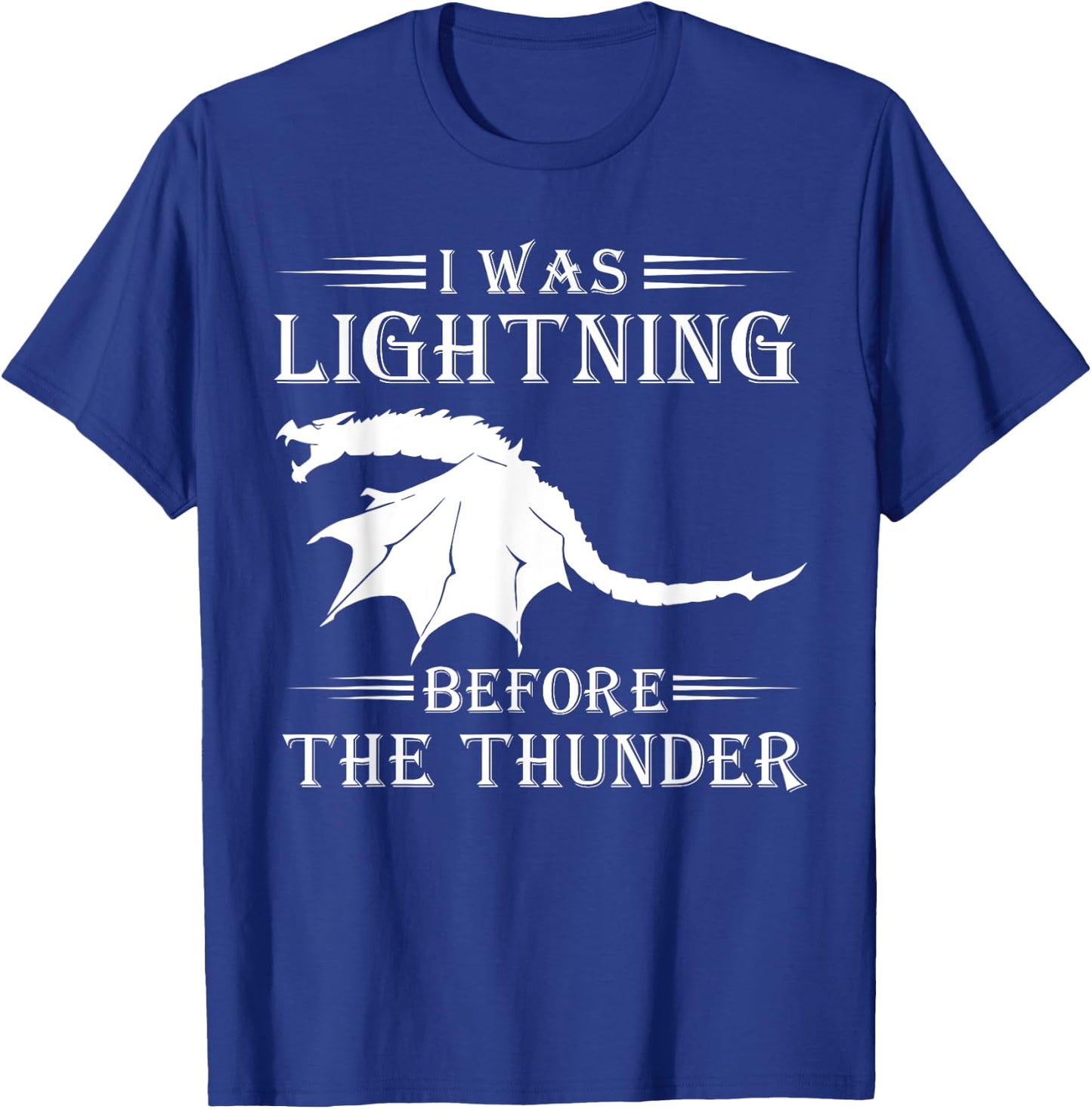 Thunder Dragon Birthday Gift T-Shirt - T-Shirt | Royal