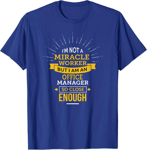Funny Office Manager T-Shirt - T-Shirt | Royal