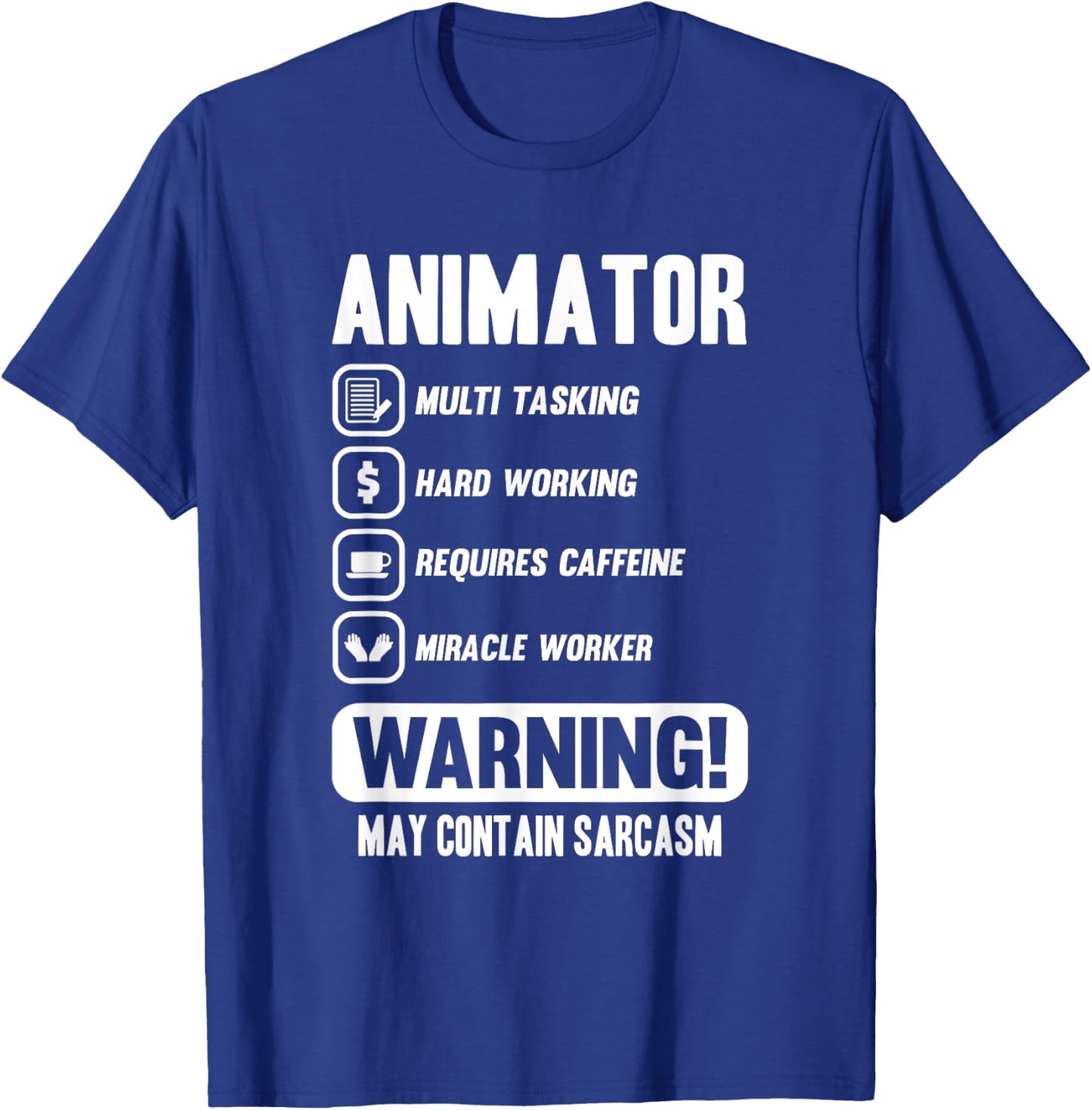 Funny Animator Gift T-Shirt - T-Shirt | Royal
