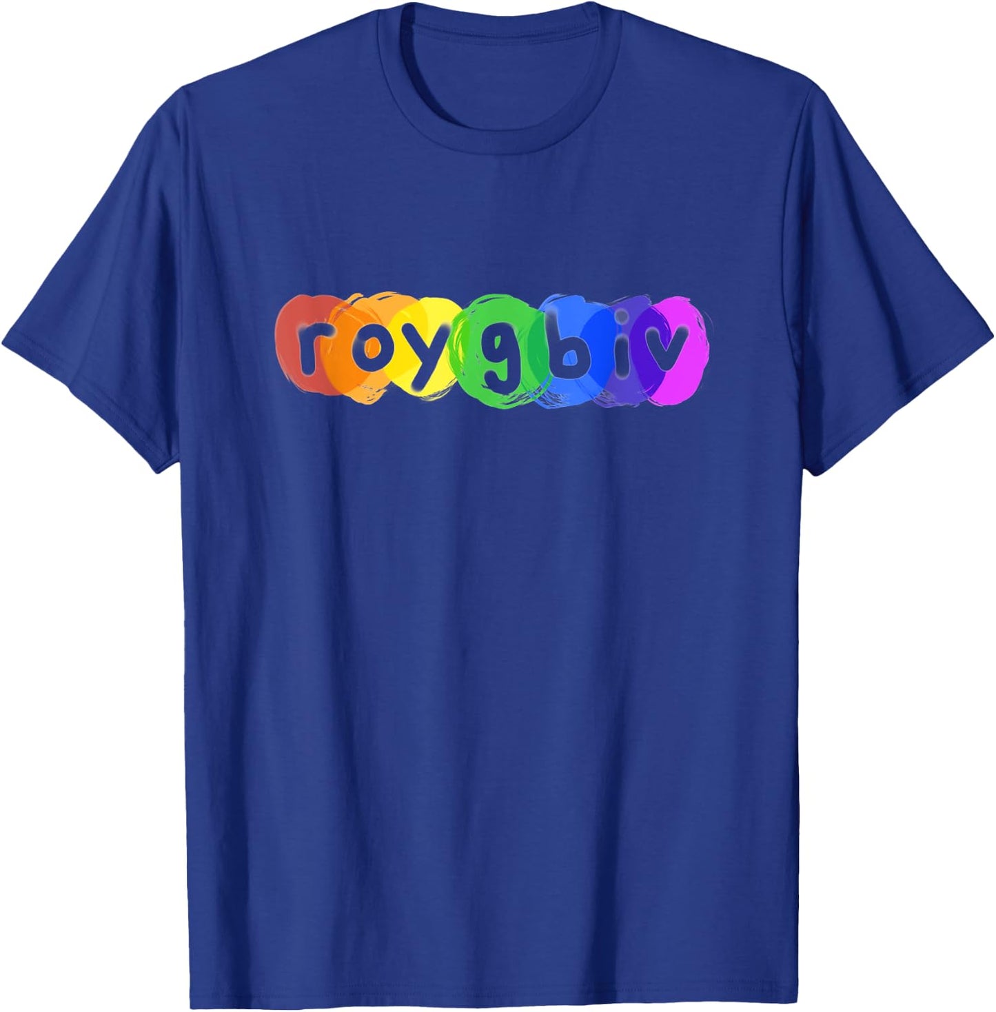 ROYGBIV Rainbow Paint T Shirt For Artist Art Student Teacher Men Women Kids T-Shirt - T-Shirt | Royal