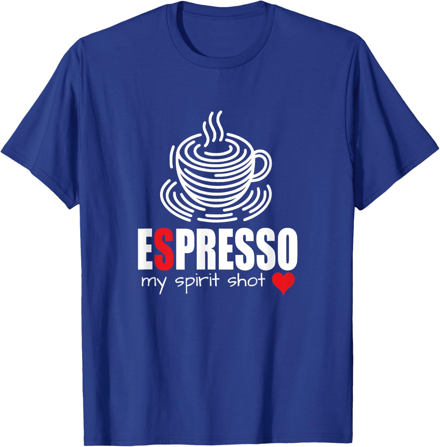 My Spirit Shot Espresso Coffee Lover Cappuccino Coffee Bar T-Shirt - T-Shirt | Royal
