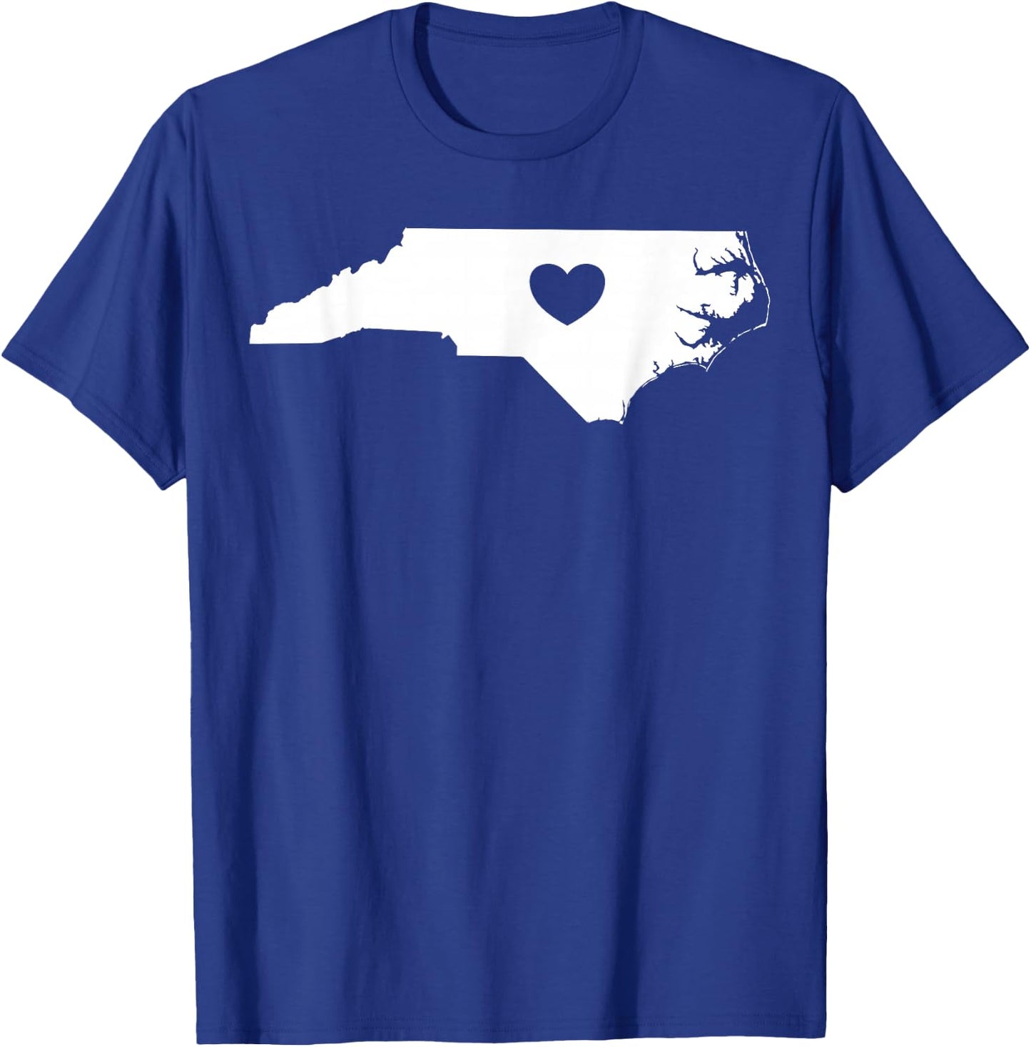 North Carolina Heart State Silhouette T-Shirt - T-Shirt | Royal