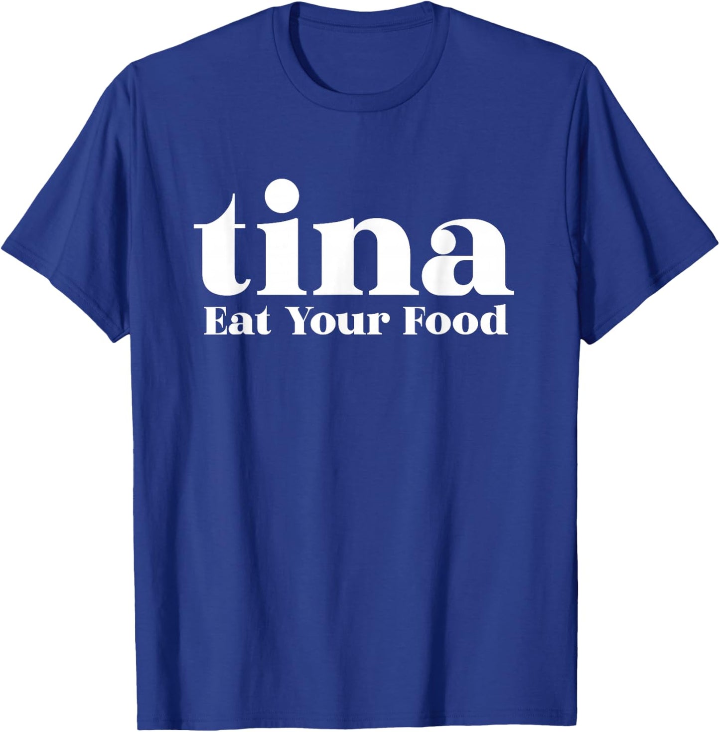 Eat Your Food Tina Llama Alpaca T-Shirt - T-Shirt | Royal