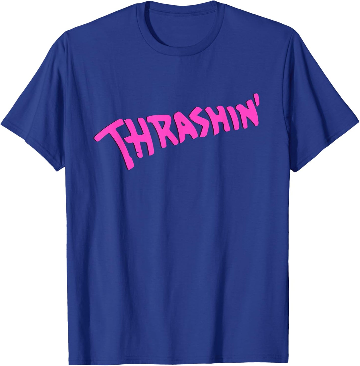THRASHIN SHIRT | 80s Skater Skateboarding T-Shirt - T-Shirt | Royal