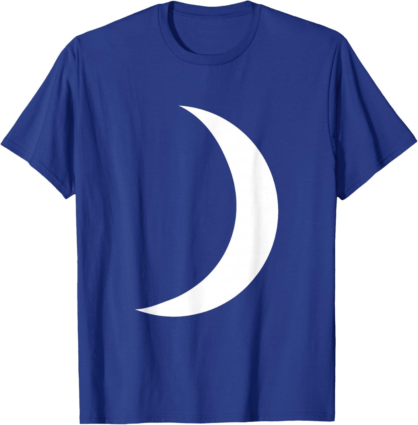 Cool Big White Crescent Moon Astronomy T-Shirt - T-Shirt | Royal