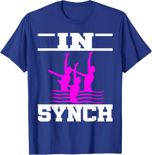 Synchronized Swimming In Synch Swimmer Funny Gift T-Shirt - T-Shirt | Royal