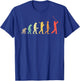Retro Golf Evolution Gift Golfers & Golf Players T-Shirt - T-Shirt | Royal