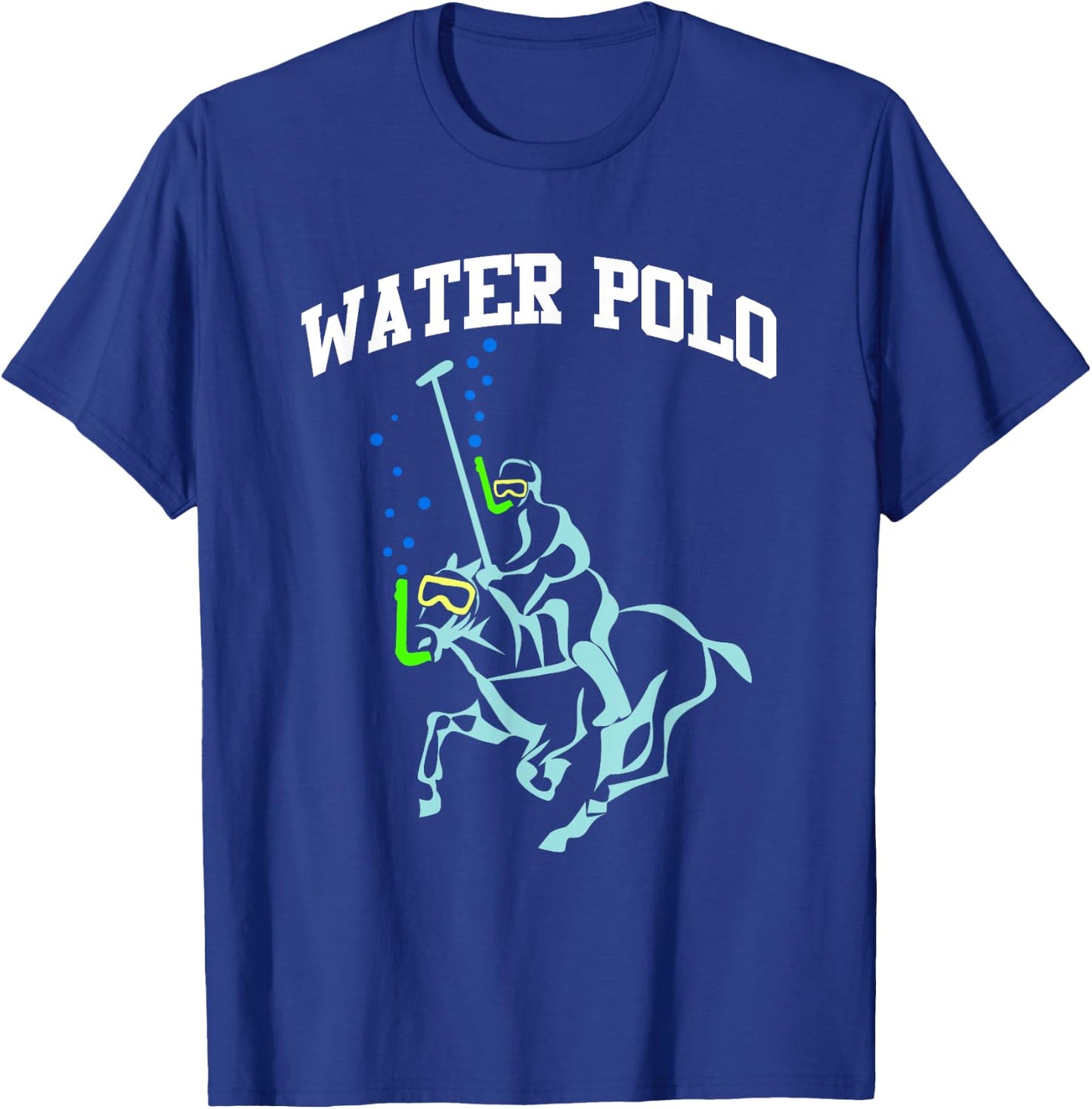 WATER POLO shirt Funny Snorkeling Horse Water Polo Joke T-Shirt - T-Shirt | Royal