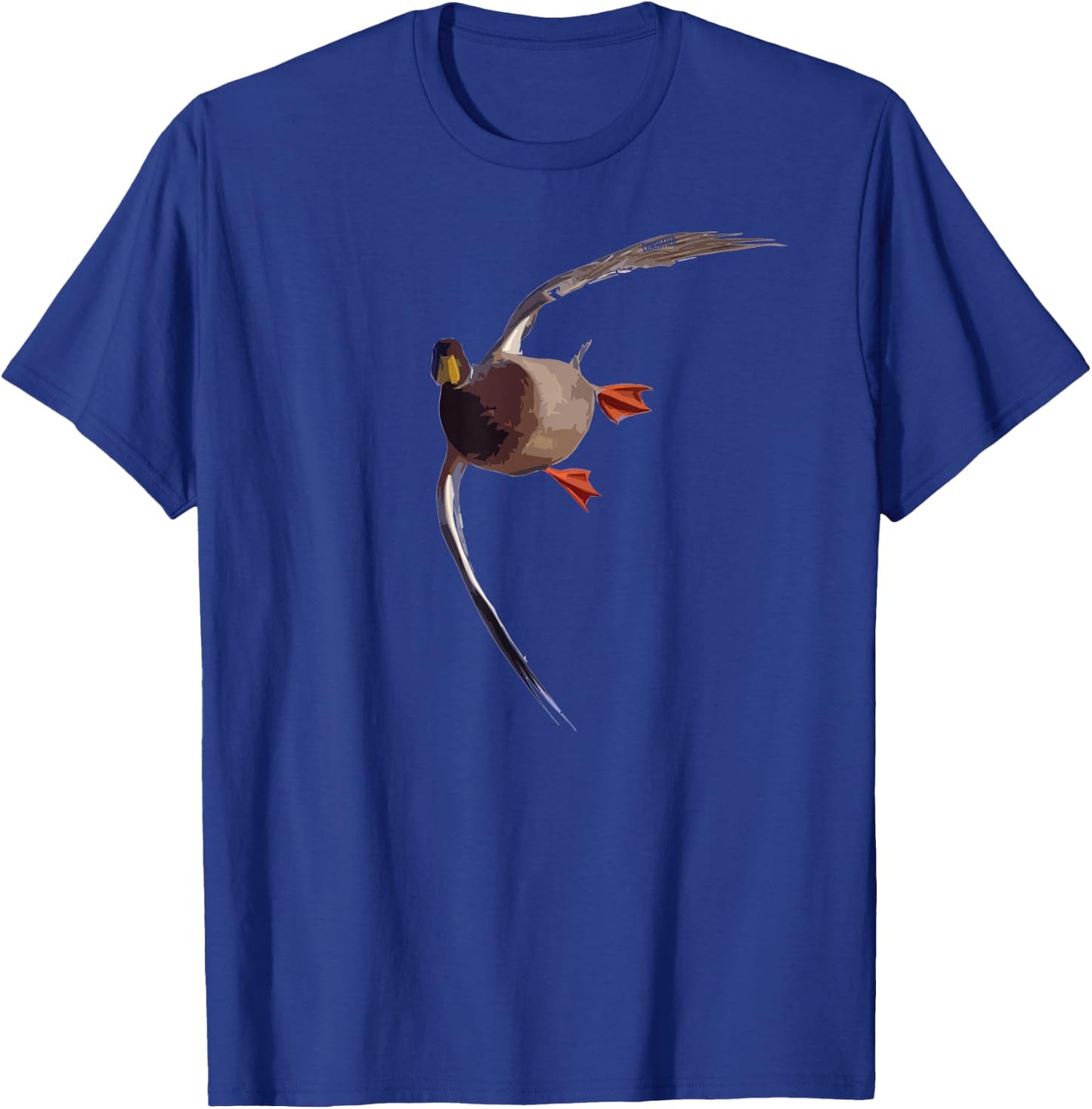 Sideways Drake - Duck Hunting Shirt by Committed Waterfowl T-Shirt - T-Shirt | Royal
