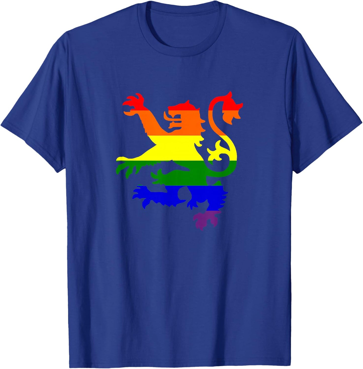 Scottish Lion Gay Pride T-Shirt - T-Shirt | Royal