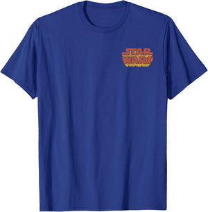 Star Wars Darth Vader Reaching Circle Portrait Front & Back T-Shirt - T-Shirt | Royal
