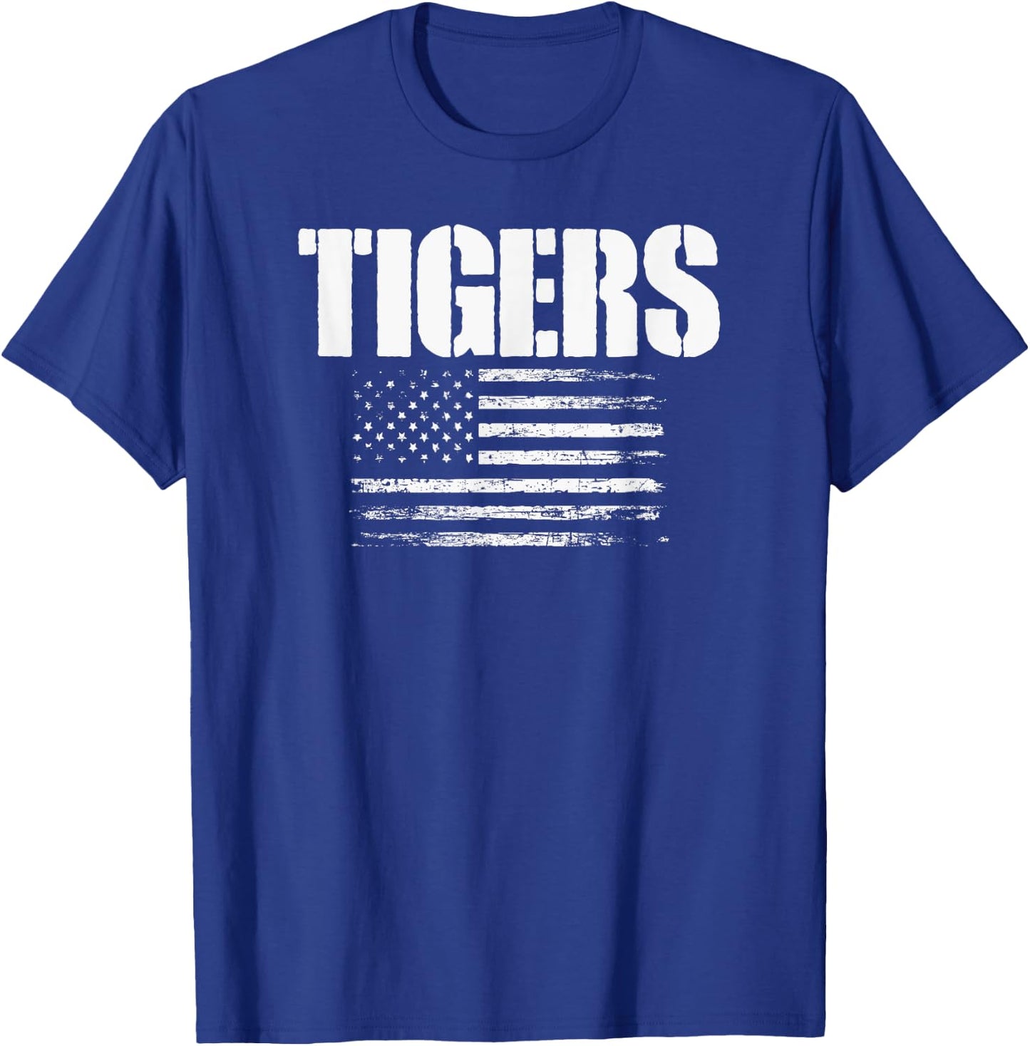Wills Point Tigers USA Flag Pride T-Shirt - T-Shirt | Royal
