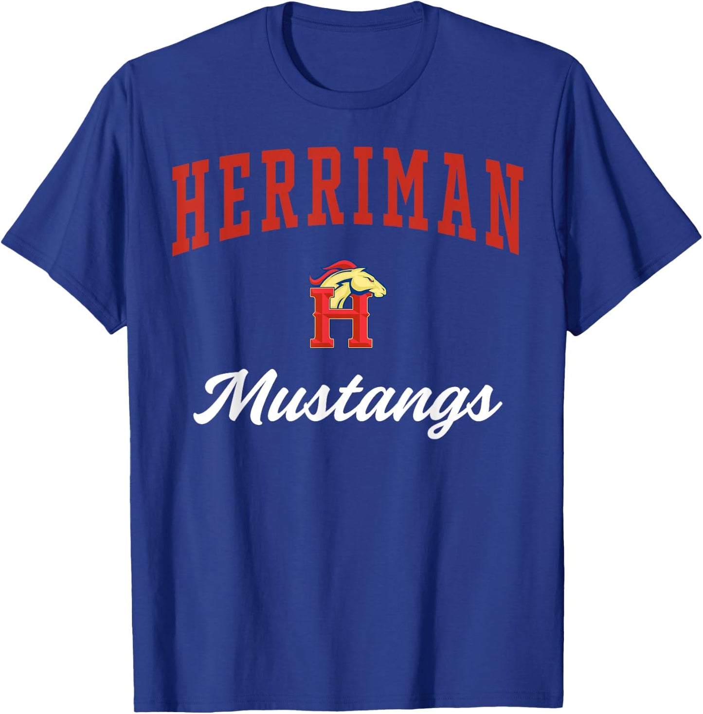 Herriman High School Mustangs C3 T-Shirt - T-Shirt | Royal