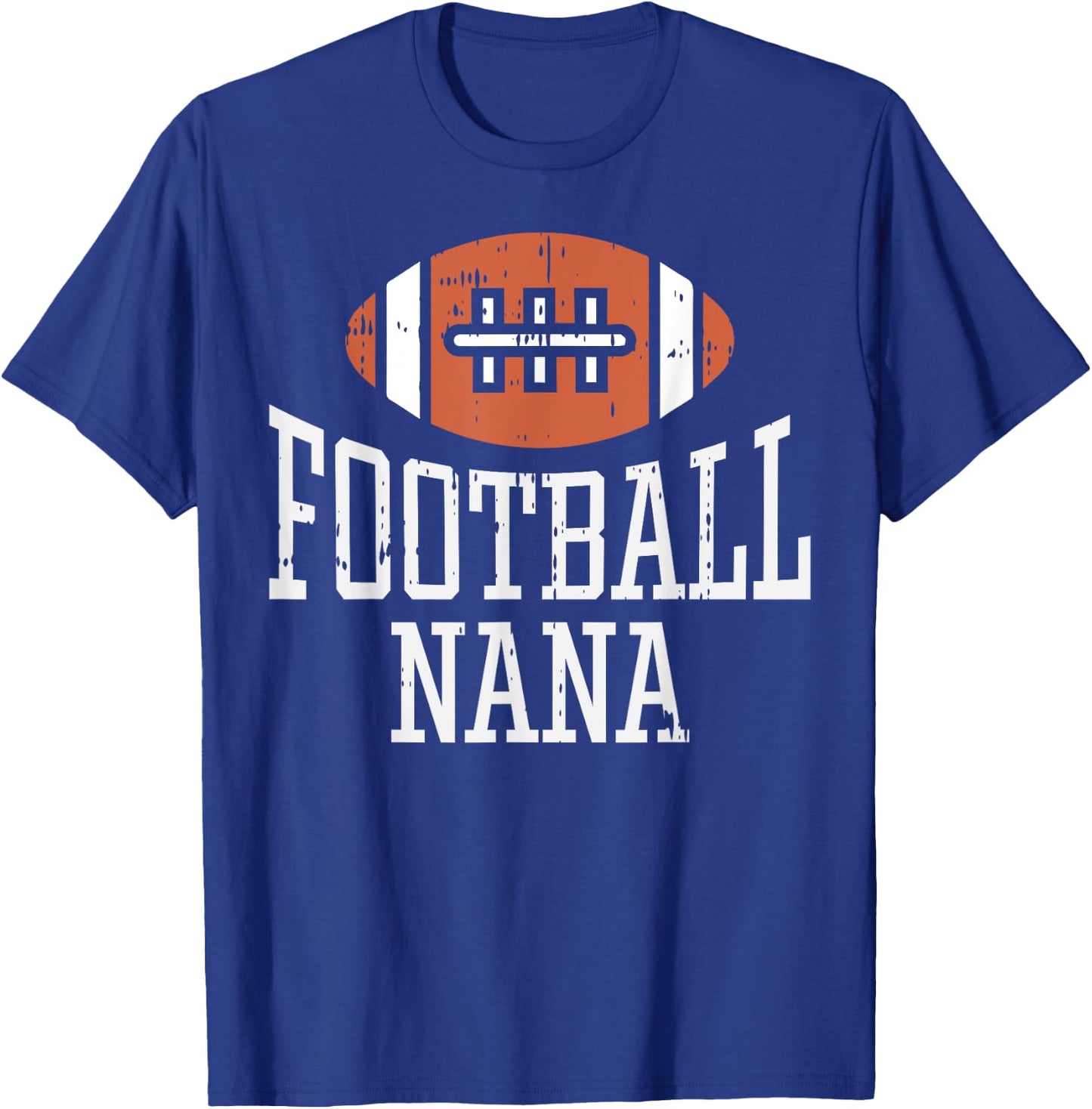 American Football Nana Vintage Game Day Sports Lover Grandma T-Shirt - T-Shirt | Royal