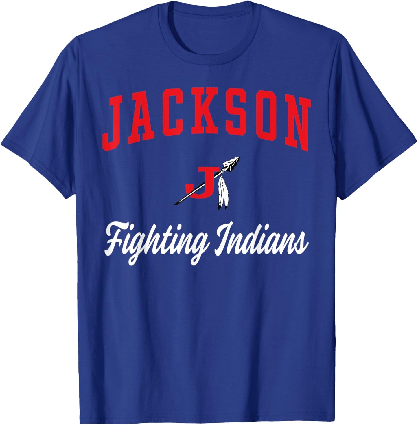 Jackson High School Fighting Indians T-Shirt - T-Shirt | Royal