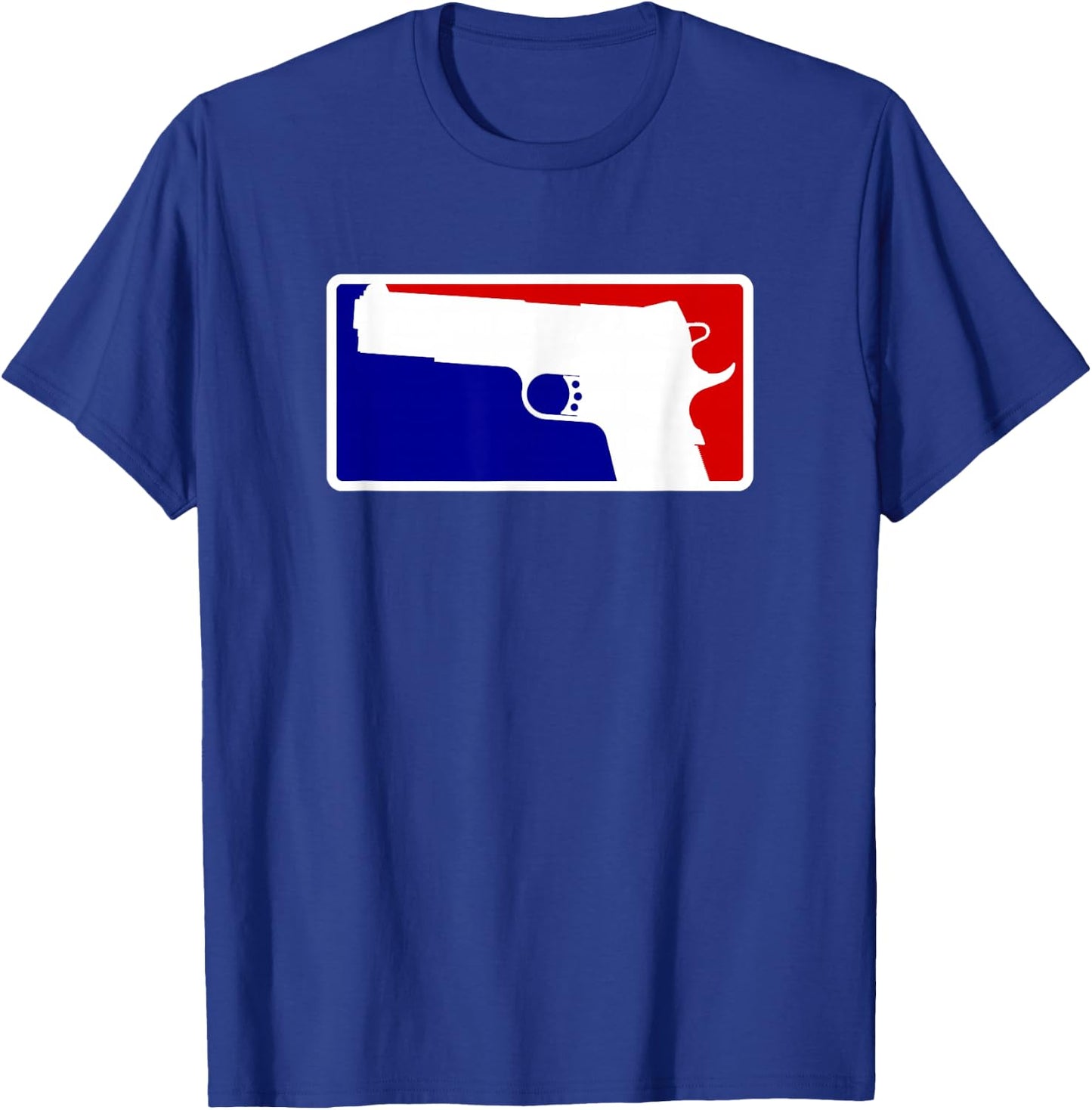 1911 Gun Shirt - Blue, White, and Red Design T-Shirt - T-Shirt | Royal