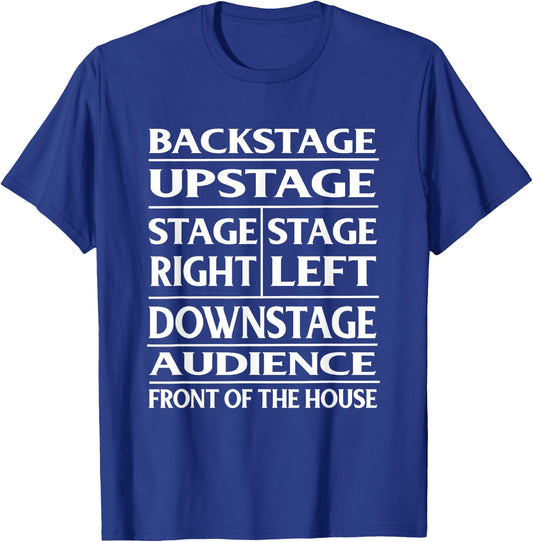 Stage Theatre Anatomy Funny T-Shirt - T-Shirt | Royal