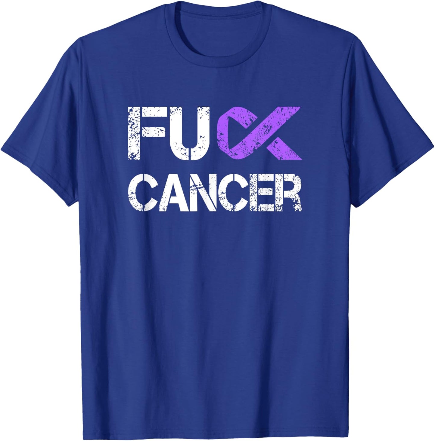 Fuck Cancer, Testicular Cancer Awareness T-Shirt - T-Shirt | Royal