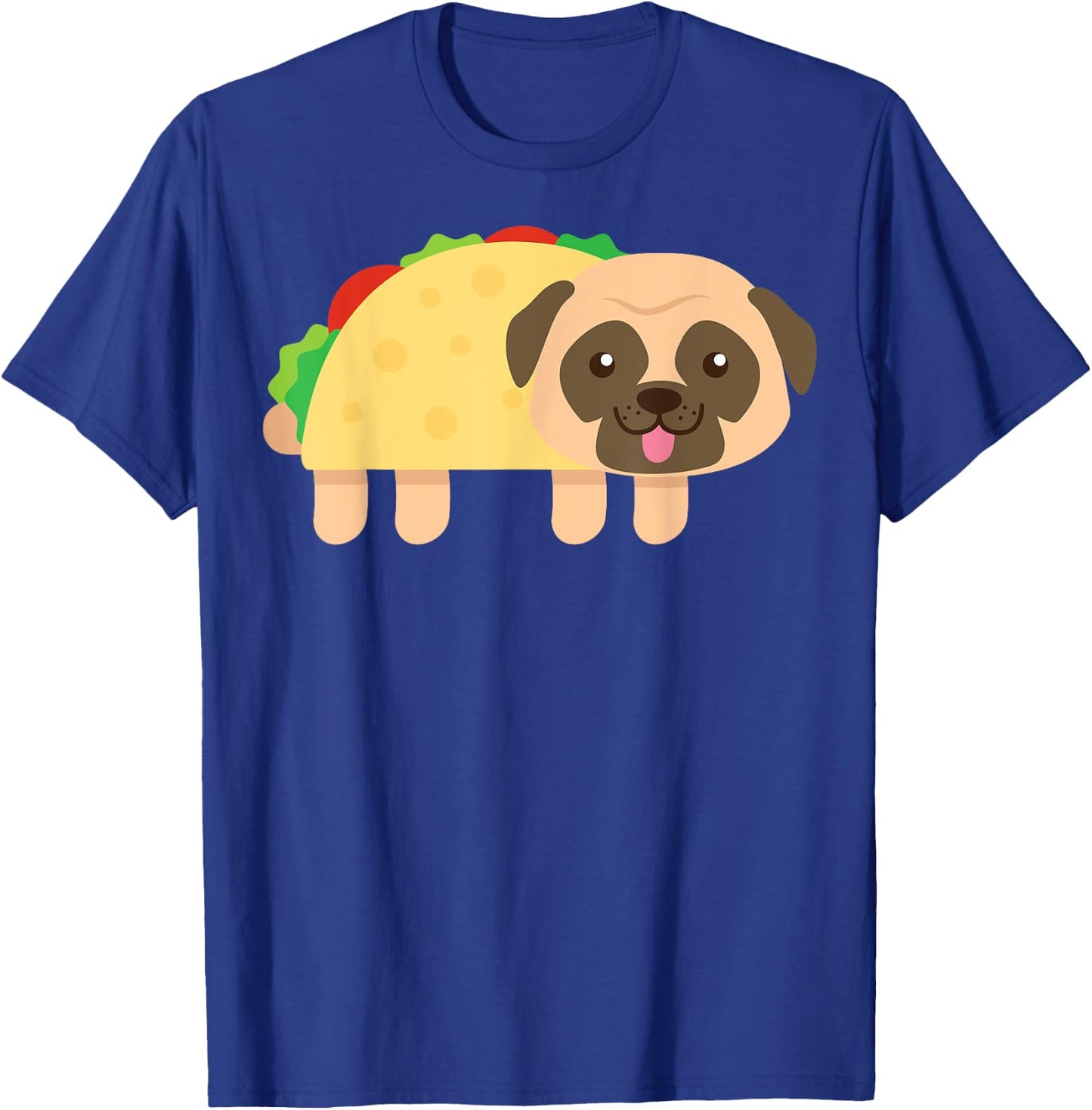 Cute Pug Taco Shirt Cinco De Mayo Dog Owner Food Lover T-Shirt - T-Shirt | Royal