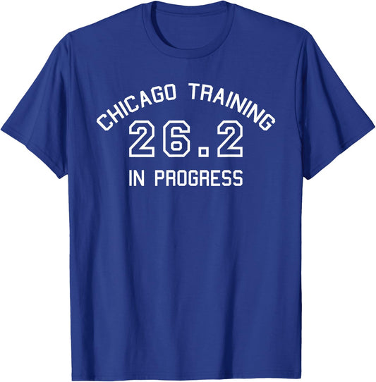Chicago 26.2 Marathon Training T-Shirt - T-Shirt | Royal