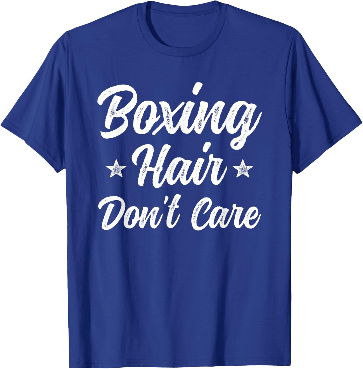 Boxing Hair Don't Care Funny Martial Art Gift T-Shirt - T-Shirt | Royal