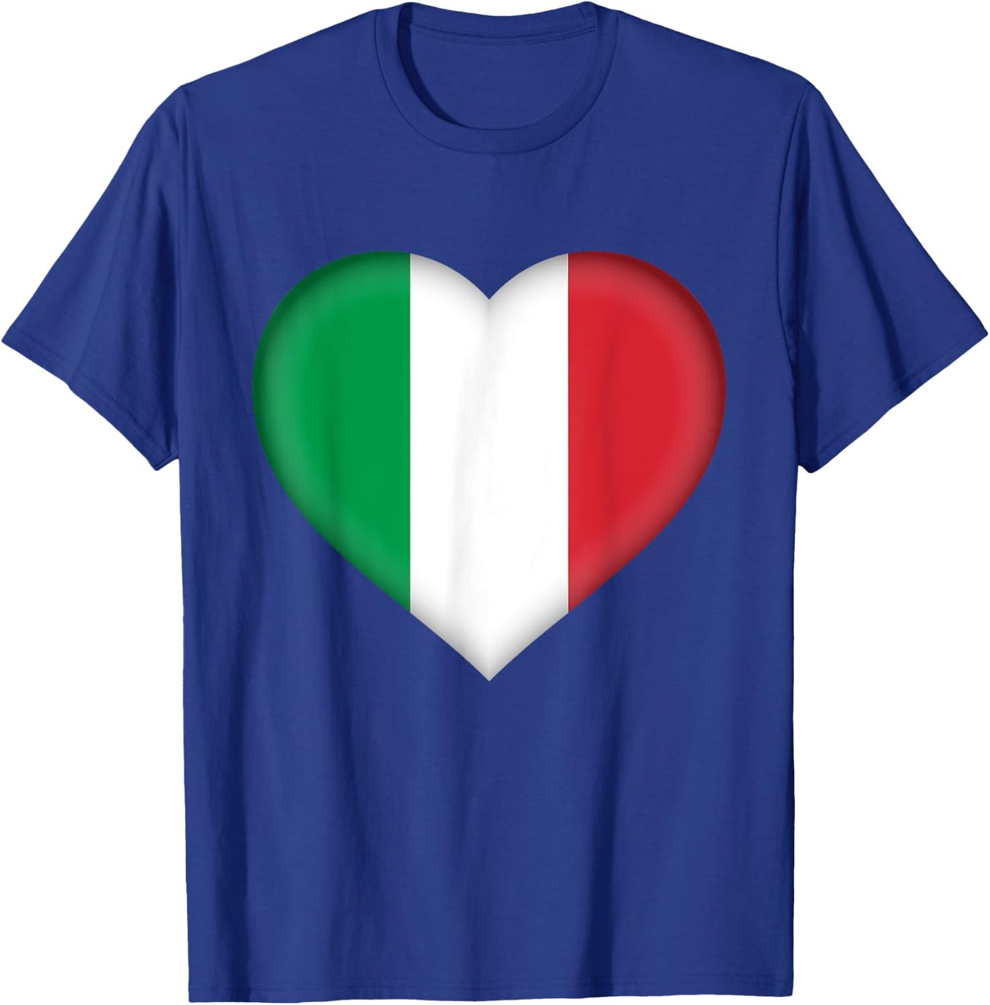 I Love Italy | Italian Flag Heart Outfit T-Shirt - T-Shirt | Royal
