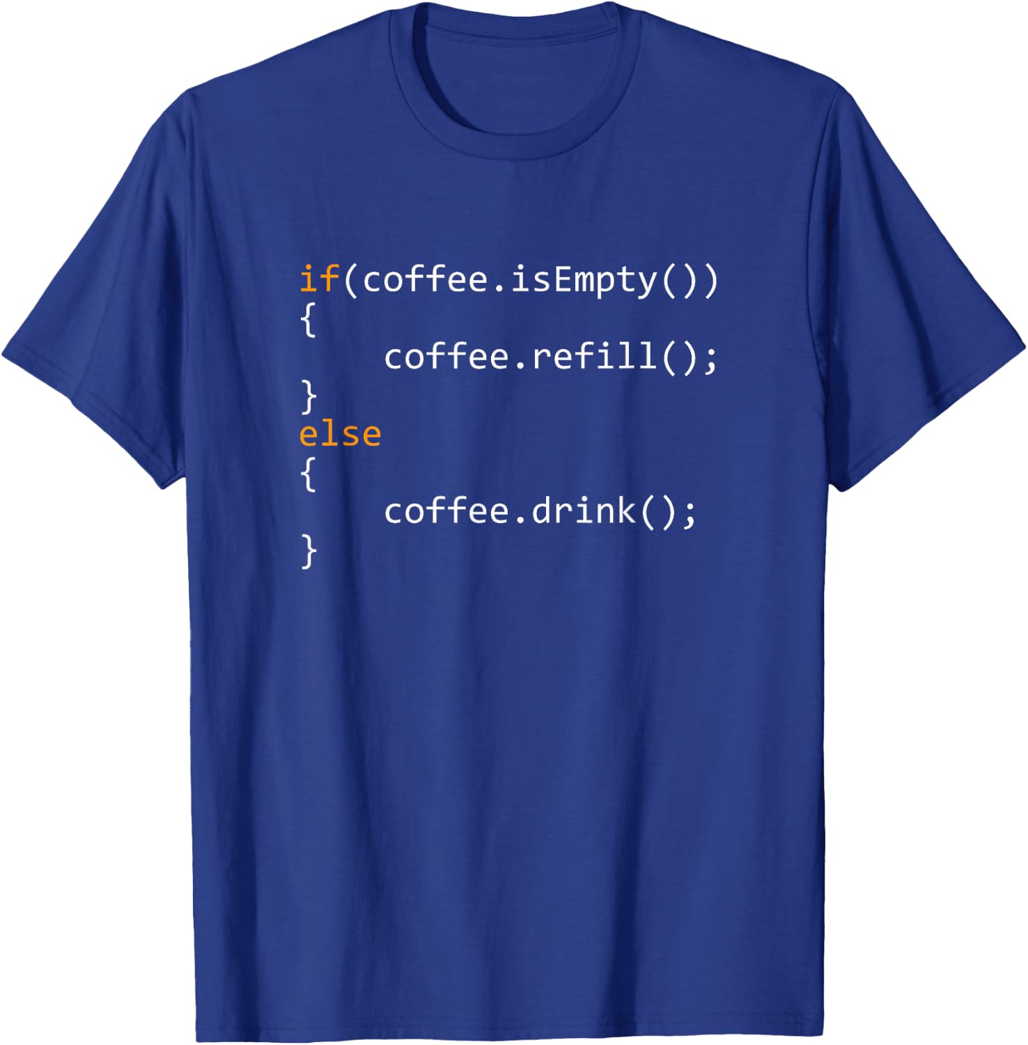 Funny Programmer Coffee Gift Coders T-Shirt - T-Shirt | Royal