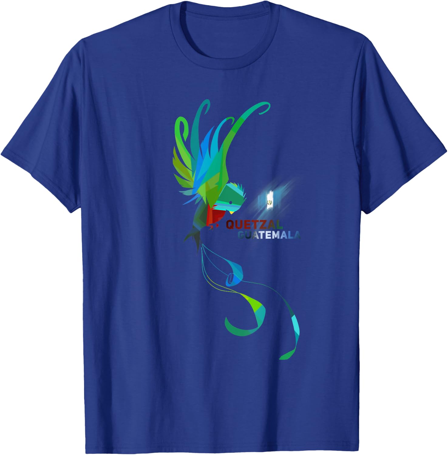 Guatemala National Bird- Quetzal T-Shirt - T-Shirt | Royal