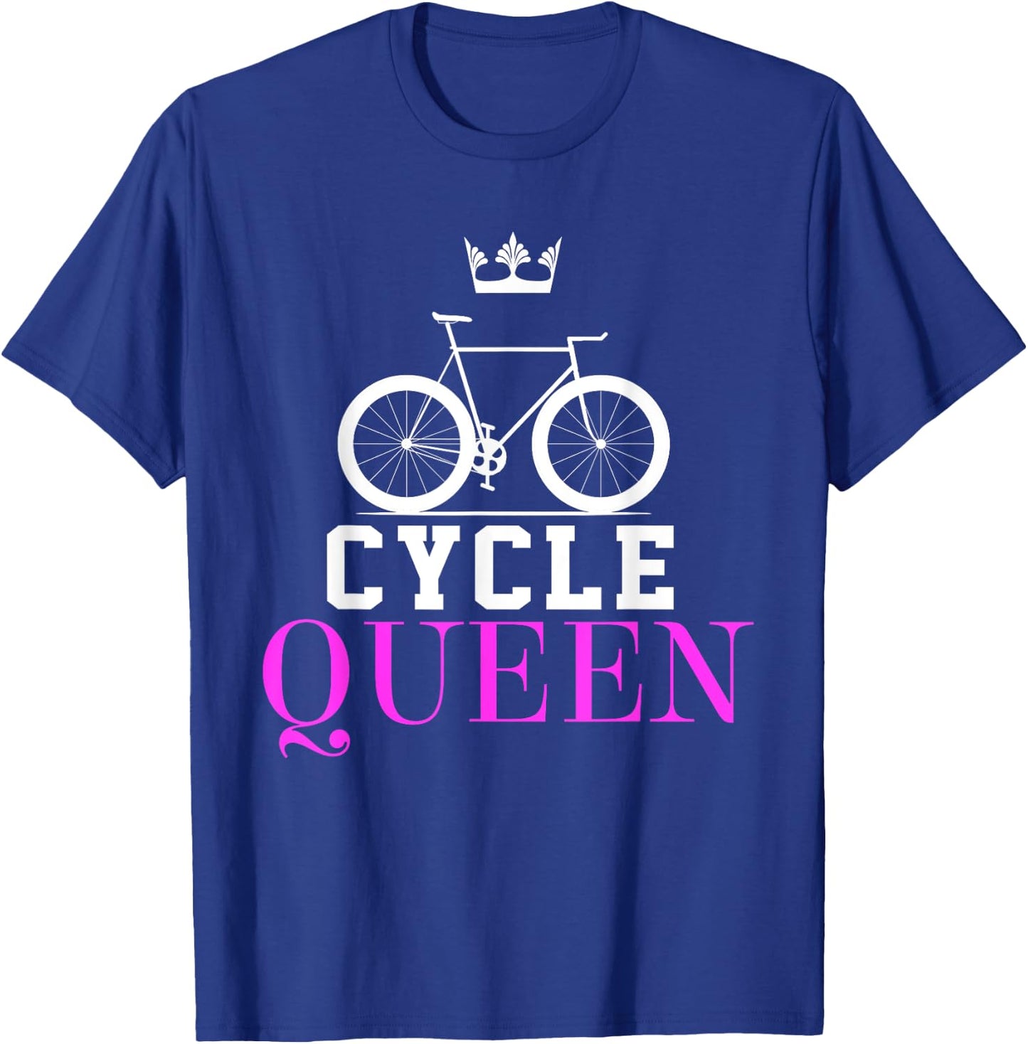 Cute Cycling Cycle Queen Women's Bicycle T Shirt T-Shirt - T-Shirt | Royal